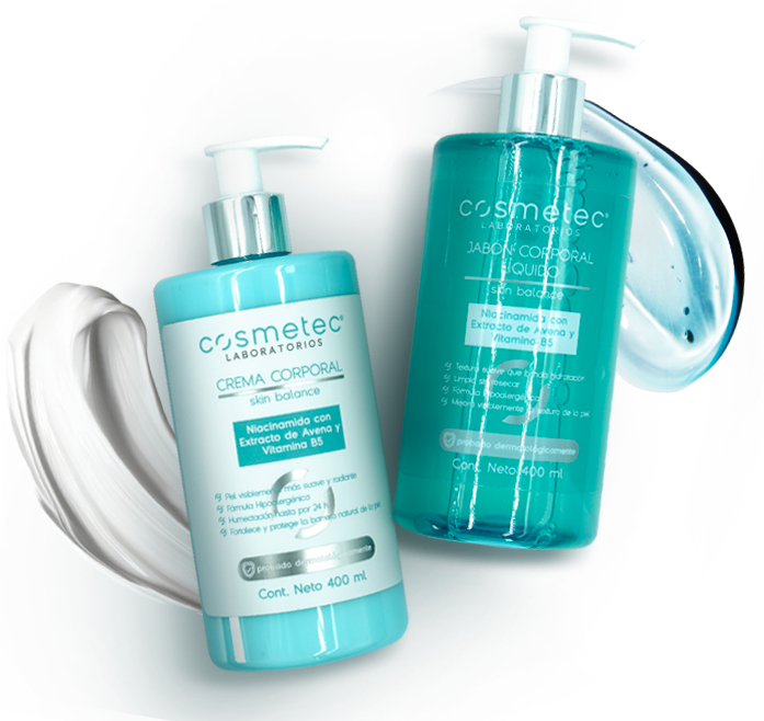 Jabón y crema corporal Skin Balance COSMETEC