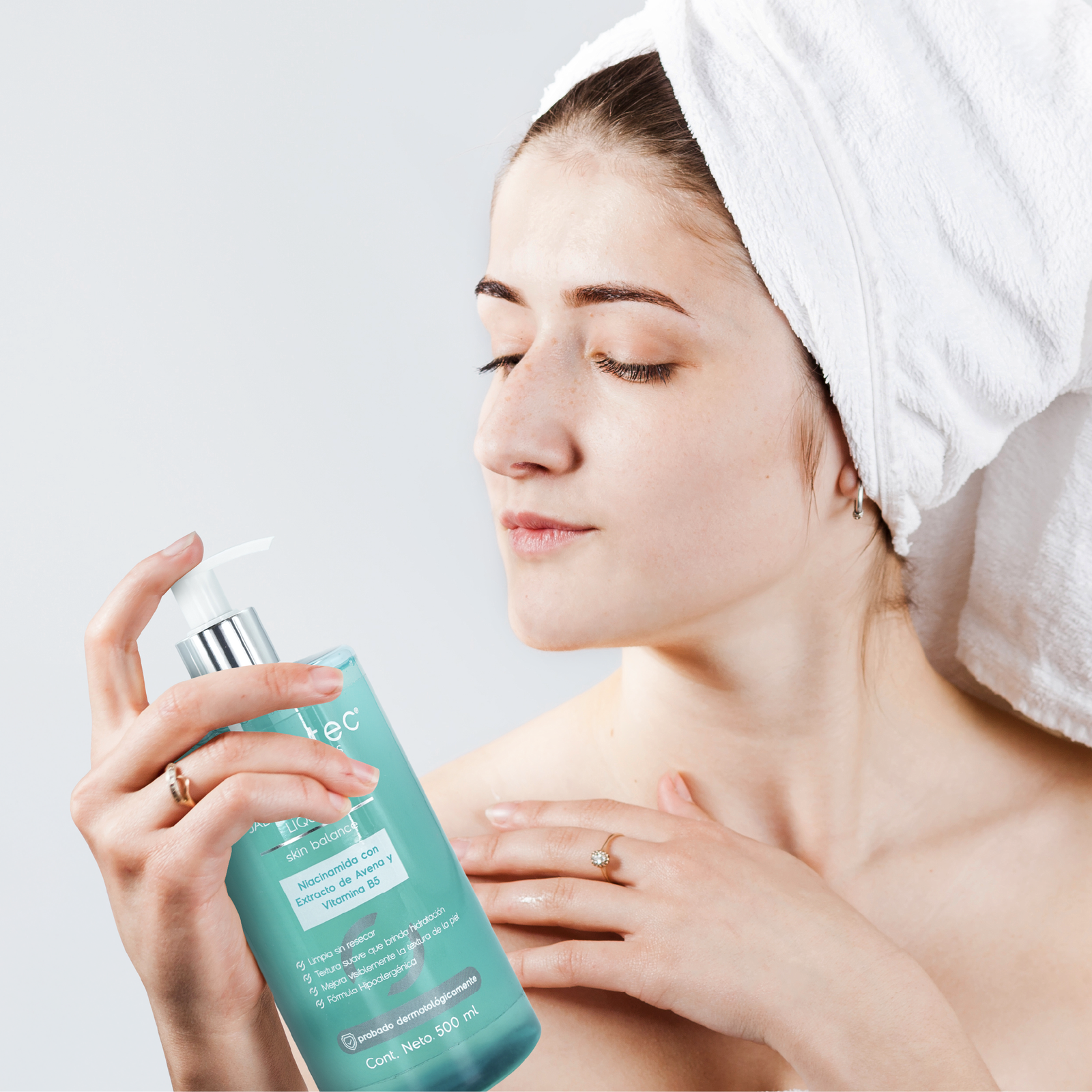 Uso del jabón corporal Skin Balance